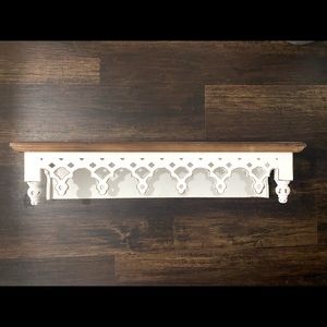 Kirklands wood ornate shelf